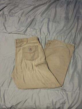 Carhartt FR Beige Tan Cargo Pants with Utility Pocket